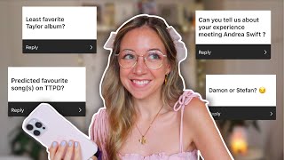 Honestly answering questions I&#39;ve avoided ☕️👀 Taylor Swift album ranking, TTPD &amp; more!