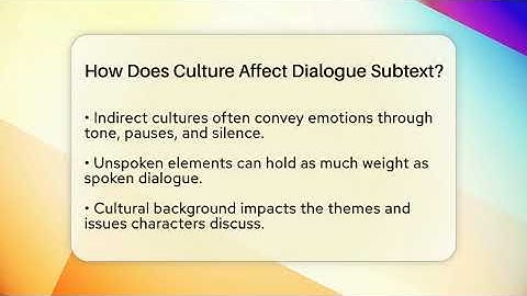 How Does Culture Affect Dialogue Subtext? - The Prose Path