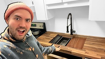 installing butcher block counters