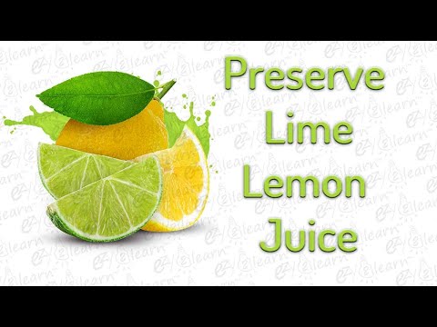 how-to-preserve-lime-/-lemon-juice-with-same-fresh-flavor---how-to-store-lemon-juice-for-long-time