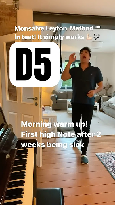 Tenor Morning high note warm up! D5 8:00 am