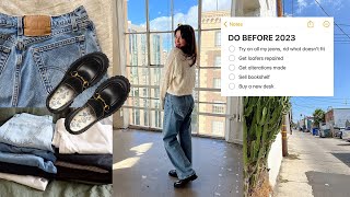 HUGE denim declutter and things to do for a fresh start in 2023 ✨