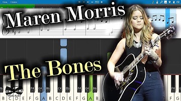 Maren Morris - The Bones [Piano Tutorial | Sheets | MIDI] Synthesia