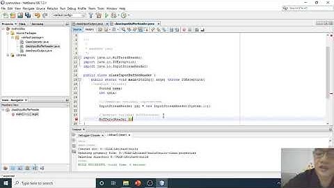 #5 Java Netbeans dengan Input BufferedReader