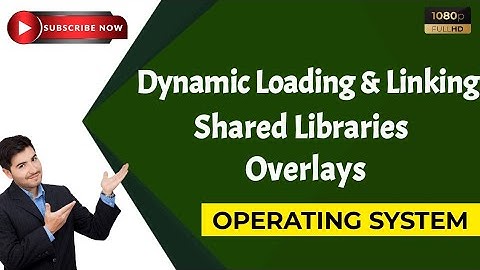 Dynamic Loading & Linking|loading &linking|shared Libraries|Overlays|Operating system Malayalam