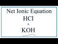 Net Ionic Equations and Spectator Ions