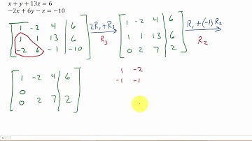 Solving a System of Equations Using Matrices