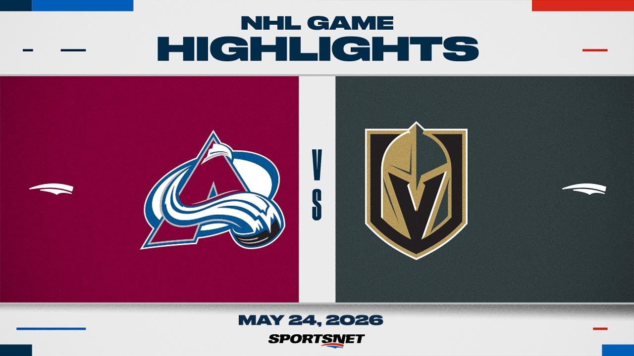 NHL Game 3 Highlights | Avalanche vs. Golden Knights - May 24, 2026