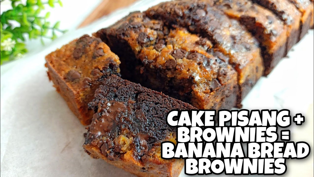 BANANA BREAD BROWNIES | BROWNIES PISANG PANGGANG SUPER MOIST NO MIXER
