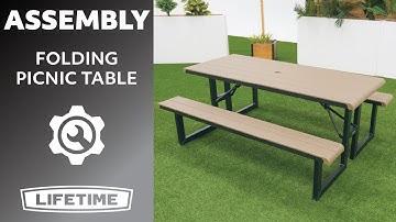Lifetime 6-Foot Folding Picnic Table | Lifetime Assembly Video