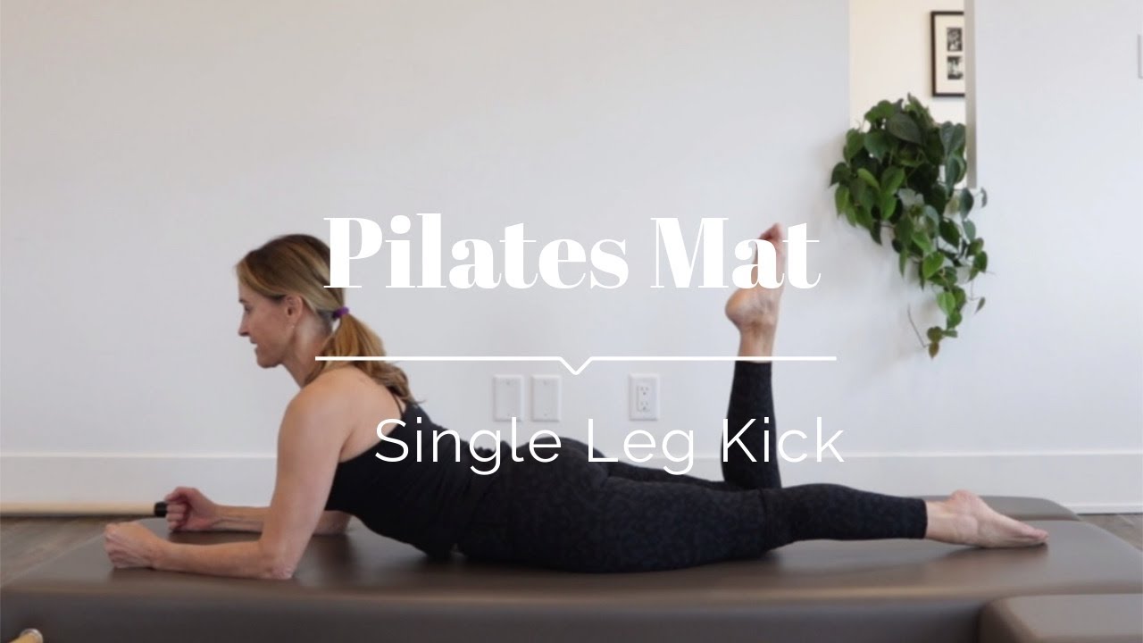 Pilates Mat Learn The Single Leg Kick YouTube