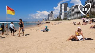 People At The Beach On Friday - Virtual Walk Gold Coast - Main Beach to Surfers Paradise, Australia