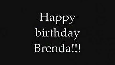Happy birthday Brenda!!