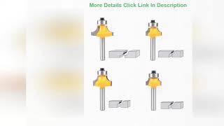 ✓ Nxtop 1/4 Inch Shank Round-Over Router Bits Corner Rounding Edge-forming Roundover Beading Router
