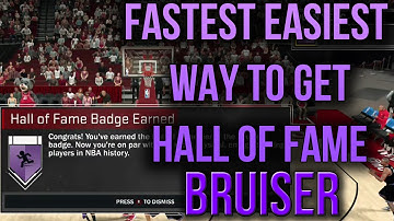 FASTEST/EASIEST HALL OF FAME BRUISER BADGE TUTORIAL