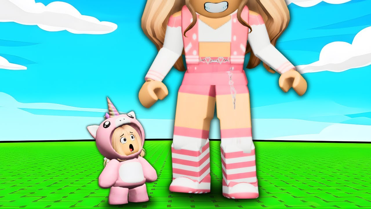 VICK e BABY FICARAM GIGANTES no ROBLOX!