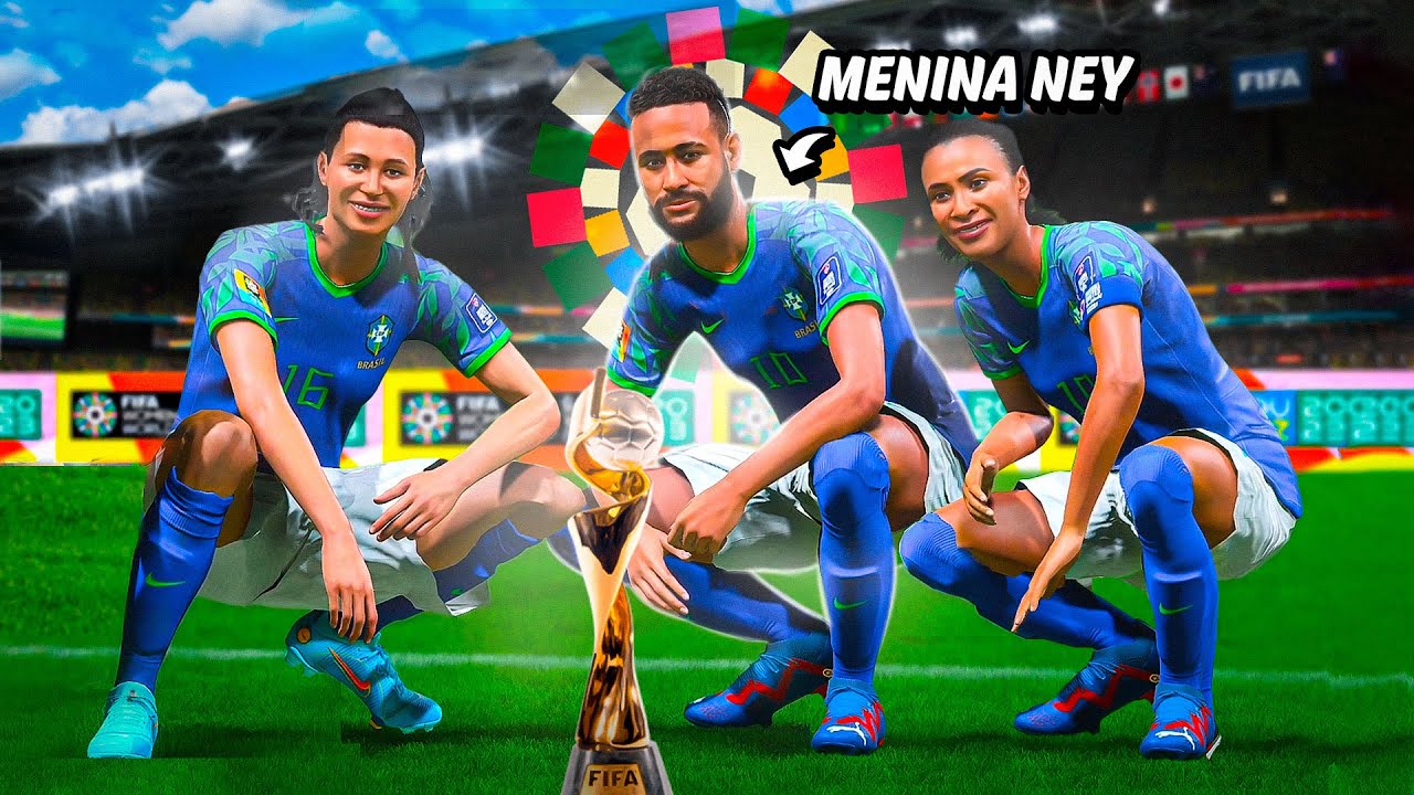 Eu Coloquei o NEYMAR na Copa do Mundo Feminina 🏆