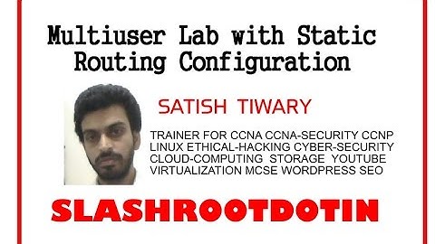 multiuser lab with static routing configuration
