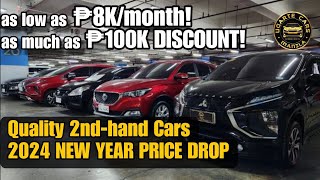 Second Hand Cars Price Drop in Philippines this New Year 2024 | Save as much as 100k discount