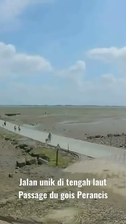 passage Du gois jalan aneh di tengah laut Perancis....#shorts