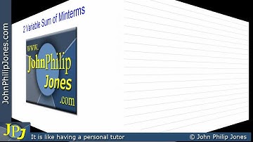 Two Variable Sum of Minterms