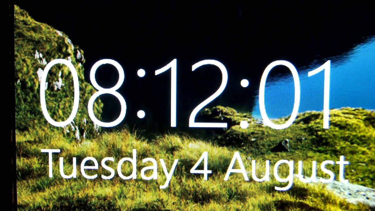 The Amazing Windows 10 Lock Screen Clock YouTube
