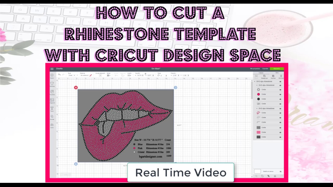 How To Make A Rhinestone Template With Cricut