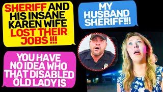 SHERIFF AND INSANE KAREN DEEPLY REGRETS IT! Disabled old lady taught you a Lesson r/EntitledPeople