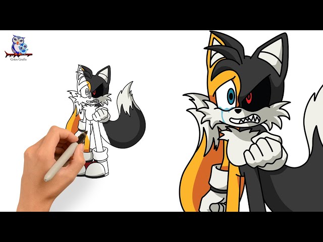 Something I made at school. it is Tails.exe! : r/milesprower