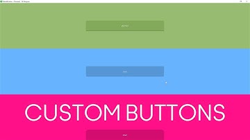 Qt Designer - Custom Buttons - Time Lapse Video [Stylesheet / Modern GUI] Qt for Python and C++