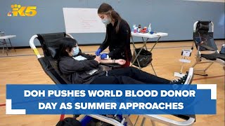 Department of Health pushes World Blood Donor Day as summer approaches