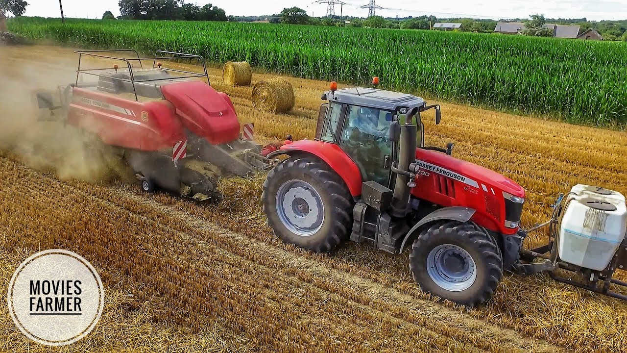 Pressage de paille 2017 |Massey Ferguson 7720/Fendt 716| ETA Saffray
