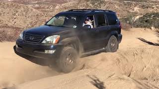 Gx470 and Wrangler driving Cleghorn trail
