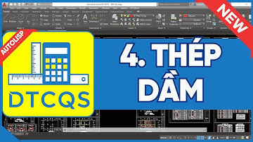 4. HD tính thép dầm| Autolisp DTCQS đo bóc và kiểm soát khối lượng từ Autocad #autolisp #dtcqs #dtc