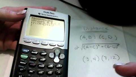 Distance Program for the TI-84