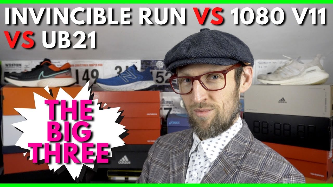 Nike ZoomX Invincible Run FK VS Adidas Ultraboost 21 VS New Balance 1080  V11 | The BIG 3 | eddbud