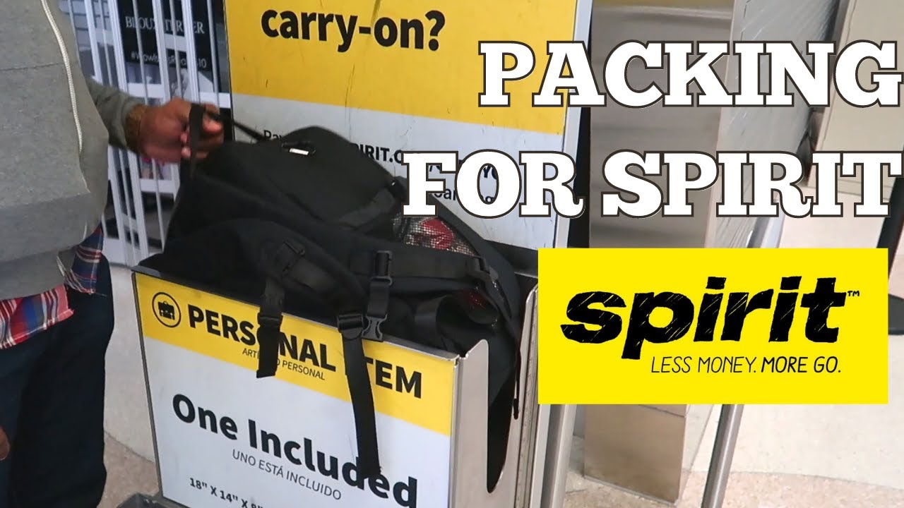 How to Pack in Spirit Airlines Personal Item in 2024 YouTube