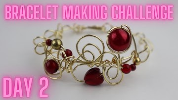Wire Wrapped Bracelet DIY // Day 2 // 10-Day Wire Bracelet Making Challenge