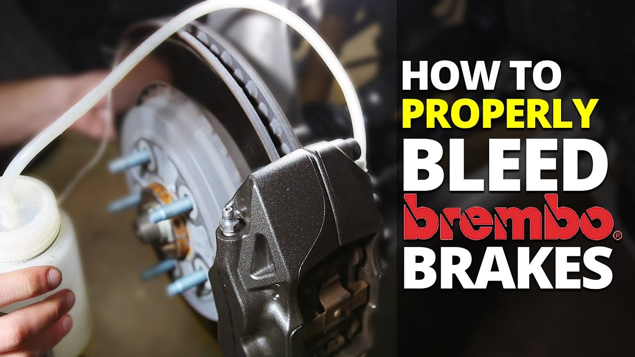 How To Bleed Brembo Brakes DIY YouTube