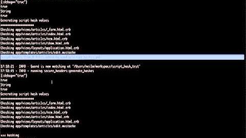 Content Security Policy script-hash rails integration PoC