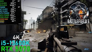Battlefield 3: RTX 5070 OC | High, 2xMSAA - 4K - YouTube