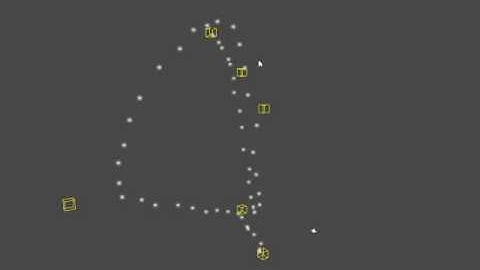 Path Following Particle System