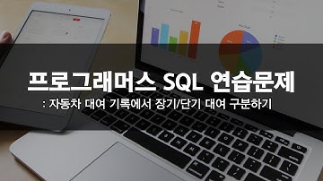 Programmers 프로그래머스 SQL 연습문제 | 자동차 대여 기록에서 장기/단기 대여 구분하기 | CASE WHEN , 날짜 함수 활용