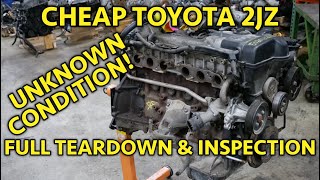 $250 TOYOTA 2JZ TEARDOWN! Unknown Condition Engine: Solid Builder? How'd We Do?