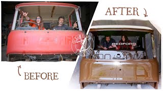 From Rusty WRECK to Shiny MARVEL  A 1 Year Restoration Special of Our Vintage Bedford Truck Cab …
