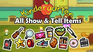 Kindergarten  All Show & Tell Items