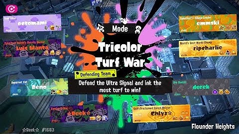 Splatoon 3 - Splatoween 2025 - Tricolor Battle - Flounder Heights - Zombie vs. Skeleton vs. Ghost