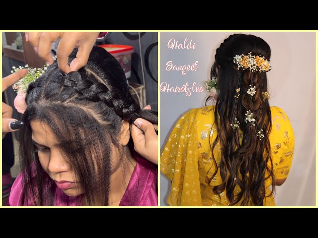 will u try this. #sangeet #hairstyle #hairstylegirl #weddingguesthairstyle  #easyhairtutorial - YouTube