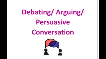Conversation/Debate Skills for Beginners and ESL Students