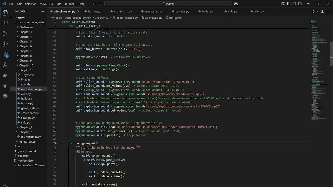 Chapter 12, 12 & 14: Python Crash Course, Galaga Tease - YouTube